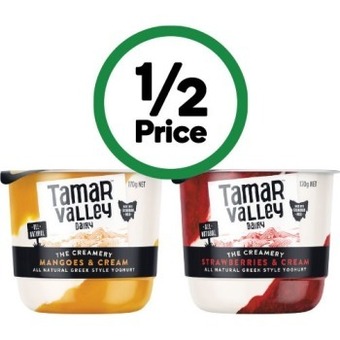 Woolworths Tamar valley creamery yoghurt pots 170g – from the fridge offer