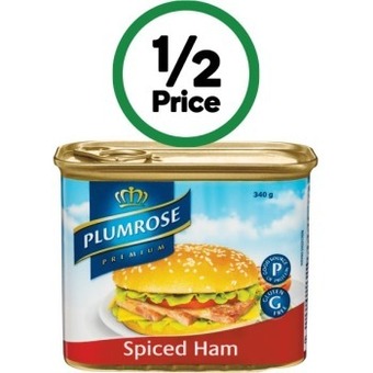 Woolworths Plumrose spiced ham 340g offer