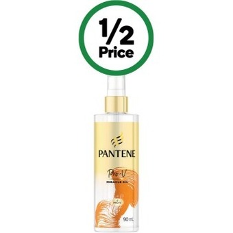 Woolworths Pantene pro-v miracle repair hair oil 90ml offer