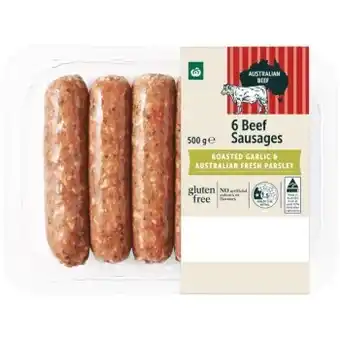 Woolworths Woolworths sausages varieties 500g offer