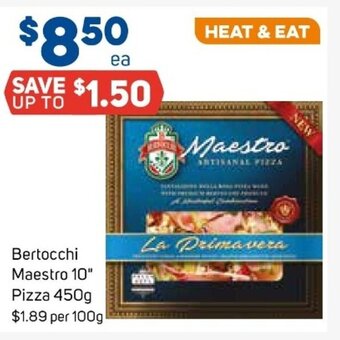 Foodland Bertocchi Maestro 10" Pizza 450g offer