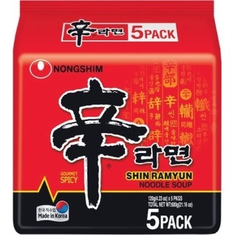 Woolworths Nongshim shin ramyun 600g pk 5 offer