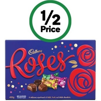 Woolworths Cadbury roses 450g offer