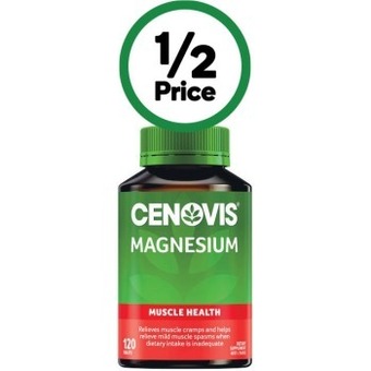 Woolworths Cenovis magnesium tablets pk 120~ offer