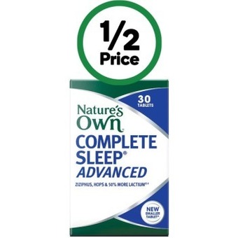 Woolworths Nature’s own complete sleep advanced tablets pk 30~ offer