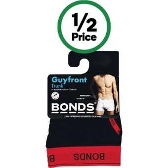 Woolworths Bonds men’s hipster guyfront trunk pk 1 offer