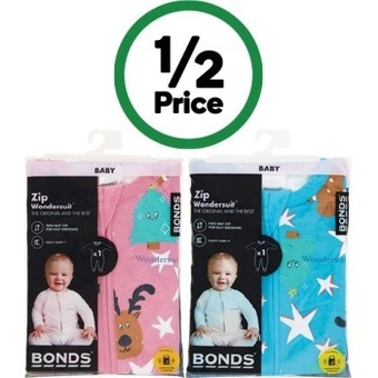 Woolworths Bonds zippy wondersuit assorted pk 1 offer