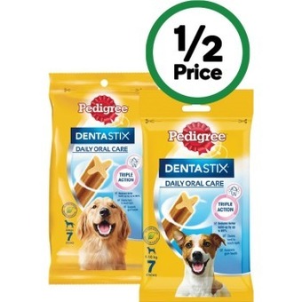 Woolworths Pedigree dentastix pk 7 offer