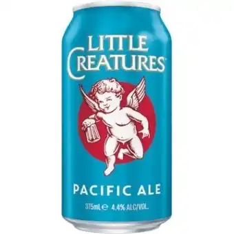 Woolworths Little creatures pacific ale cans 4x375ml offer