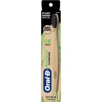 Coles Oral b soft charcoal bamboo toothbrush 1 pack offer