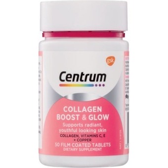 Coles Centrum collagen boost & glow tablets 50 pack offer
