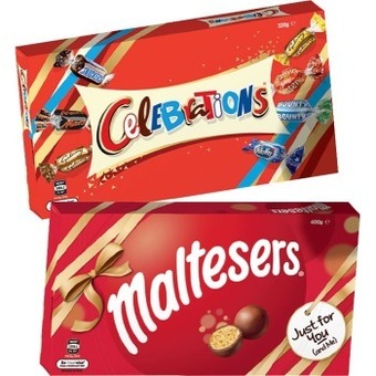 IGA Celebrations or maltesers gift box 320-400g selected varieties offer