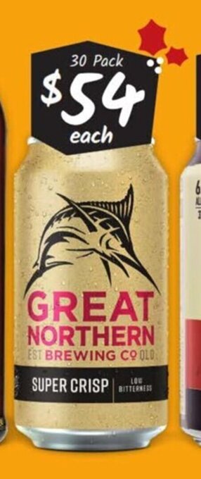 Great Northern Super Crisp Block Cans 375ml 30 Pack