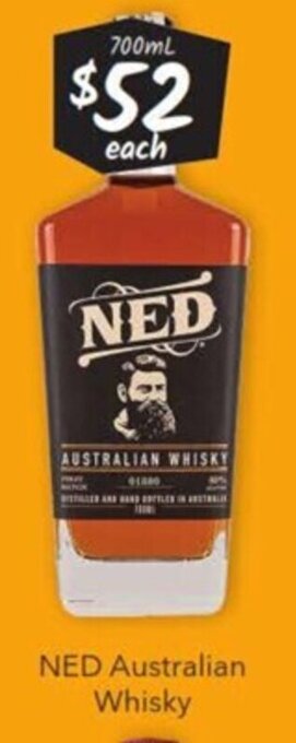 Cellarbrations NED Australian Whisky 700ml offer