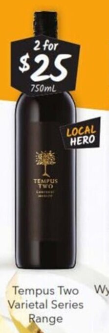 Cellarbrations Tempus Two Varietal Series Range 750ml offer