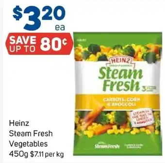 Foodland Heins Steam Fresh Vegetables 450g offer