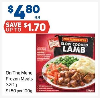 Foodland On The Menu Frozen Meals 320g offer