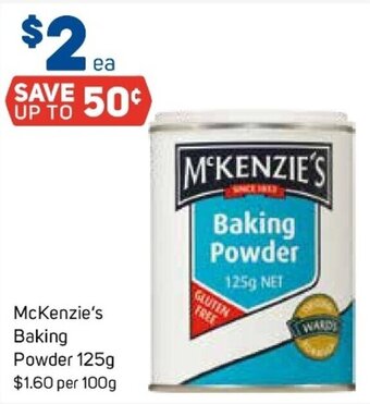 Foodland McKenzie's Baking Powder 125g offer