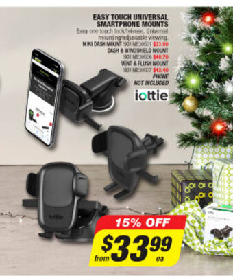 Autobarn Easy Touch Universal Smartphone Mounts offer