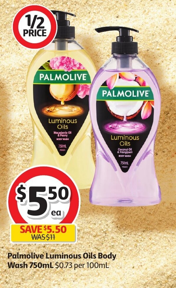 Palmolive Luminous Oils Body Wash 750ml offer at Coles