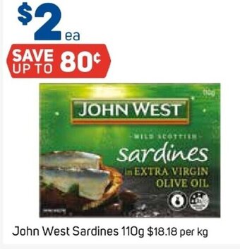 Foodland John West Sardines 110g offer