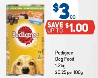 Foodland Pedigree Dog Food 1.2kg offer