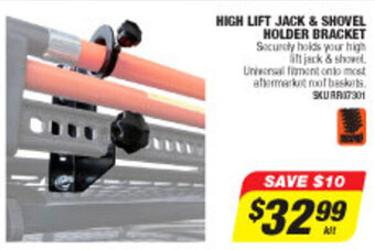 Autobarn High Lift Jack & Shovel Holder Bracket offer
