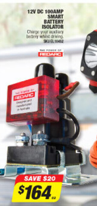 Autobarn 12V DC 100AMP Smart Battery Isolator offer