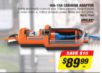Autobarn 10A-15A Caravan Adaptor offer