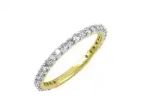 Bevilles Jewellery 18ct Yellow Gold 0.50ct Diamond Circle of Love Ring offer