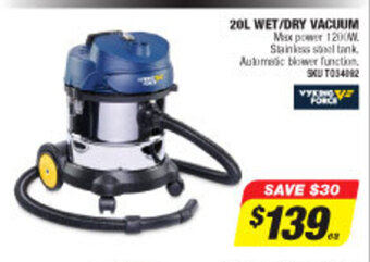 20L Wet/ Dry Vacuum