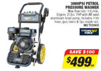 Autobarn 3000PSI Petrol Pressure Washer offer