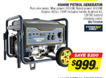 Autobarn 6500W Petrol Generator offer