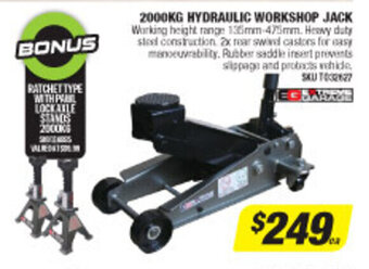 Autobarn 2000kg Hydraulic Workshop Jack offer