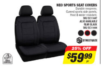 Autobarn Neo Sports Seat Covers offer