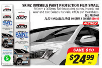 Autobarn Altrex - Skinz Invisible Paint Protection Film Small offer