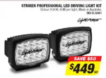 Autobarn Light Force - Striker Professional LED Driving Light Kit offer