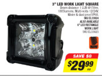 Autobarn 3" LED Work Light Square offer