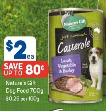 Foodland Nature's Gift Dog Food 100g offer