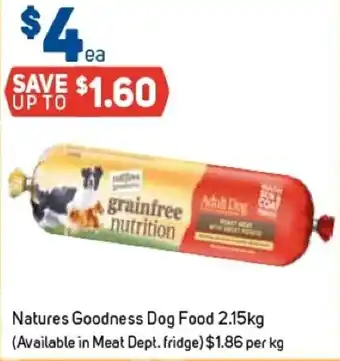 Foodland Natures Goodness Dog Food 21.5kg offer