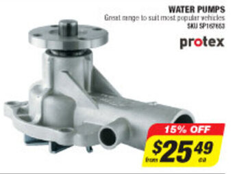 Autobarn Protex - Water Pumps offer