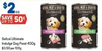 Foodland Safcol Ultimate Indulge Dog Food 400g offer