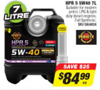 Autobarn Penrite - HPR 5 5W40 7L offer