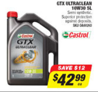 Autobarn Castrol - GTX Ultraclean 10W30 5L offer