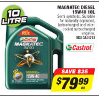 Autobarn Castrol - Magnatec Diesel 15w40 10L offer