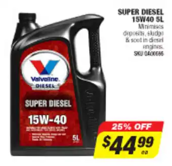 Autobarn Valvoline Super Diesel 15w40 5L offer