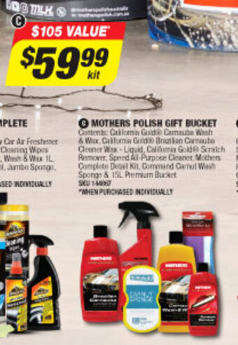 Autobarn Mothers Polish Gift Bucket offer