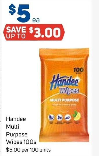 Foodland Handee Multi Purpose Wipes 100s offer