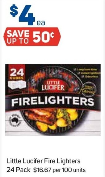 Foodland Little Lucifer Fire Lighters 24 Pack offer