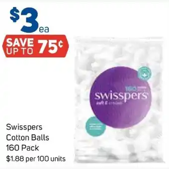 Foodland Swisspers Cotton Balls 160 Pack offer